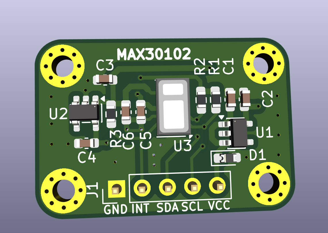 MAX30102 Optical Sensor Board, from the project README