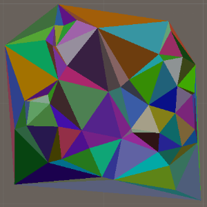 Triangulation Delaunay flip edges