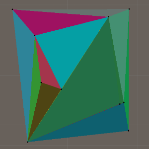 Triangulation visible edges