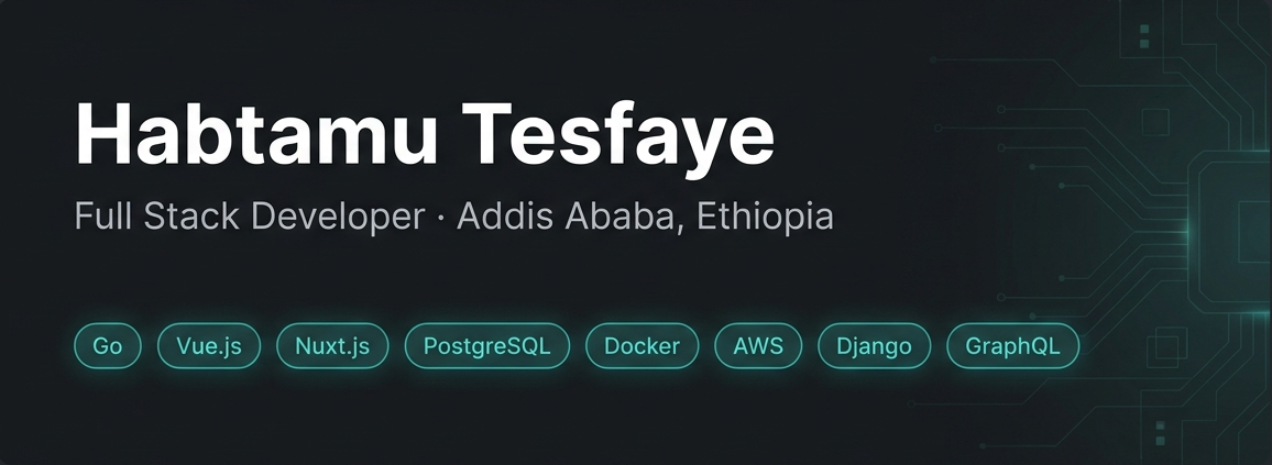 Habtamu Tesfaye Banner