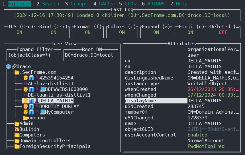 Godap LDAP client interface