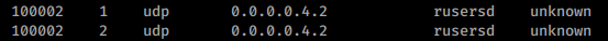 NIF files - RPC Users: If you find the rusersd service listed like this
