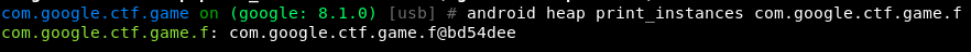 Changing boolean return value of a function - Class instances: android heap print instances