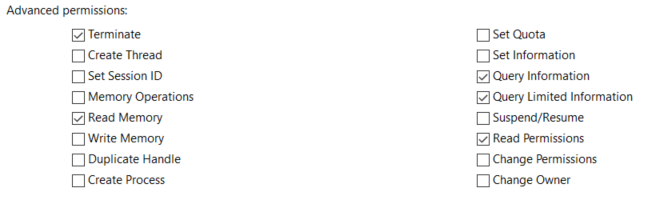 Code - Error: See the privileges "Administrators" have over winlogon.exe