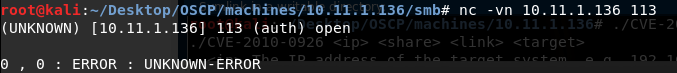 Enumeration - Manual - Get user/Identify the service: If you just press Enter when you connect to the service