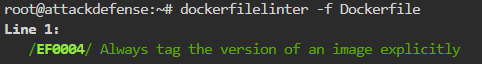 Securing Docker Images - Securing Dockerfiles: dockerfilelinter -f Dockerfile