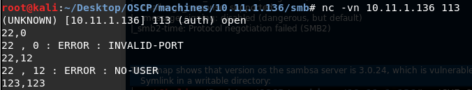 Enumeration - Manual - Get user/Identify the service: If you just press Enter when you connect to the service