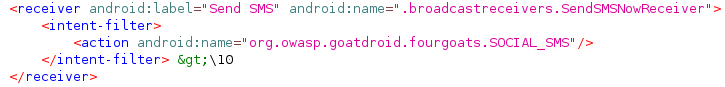 Broadcast Interactions - Send a message: In this example abusing the FourGoats apk Content Provider you can send an arbitrary SMS any non-premium destination without asking the user for...