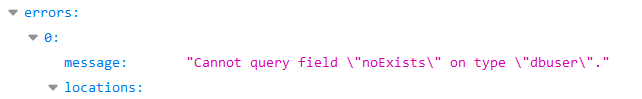 Introspection - Querying: Note that I discovered that I could ask for the parameters " user " and " password " because if I try to look for something that doesn't exist...