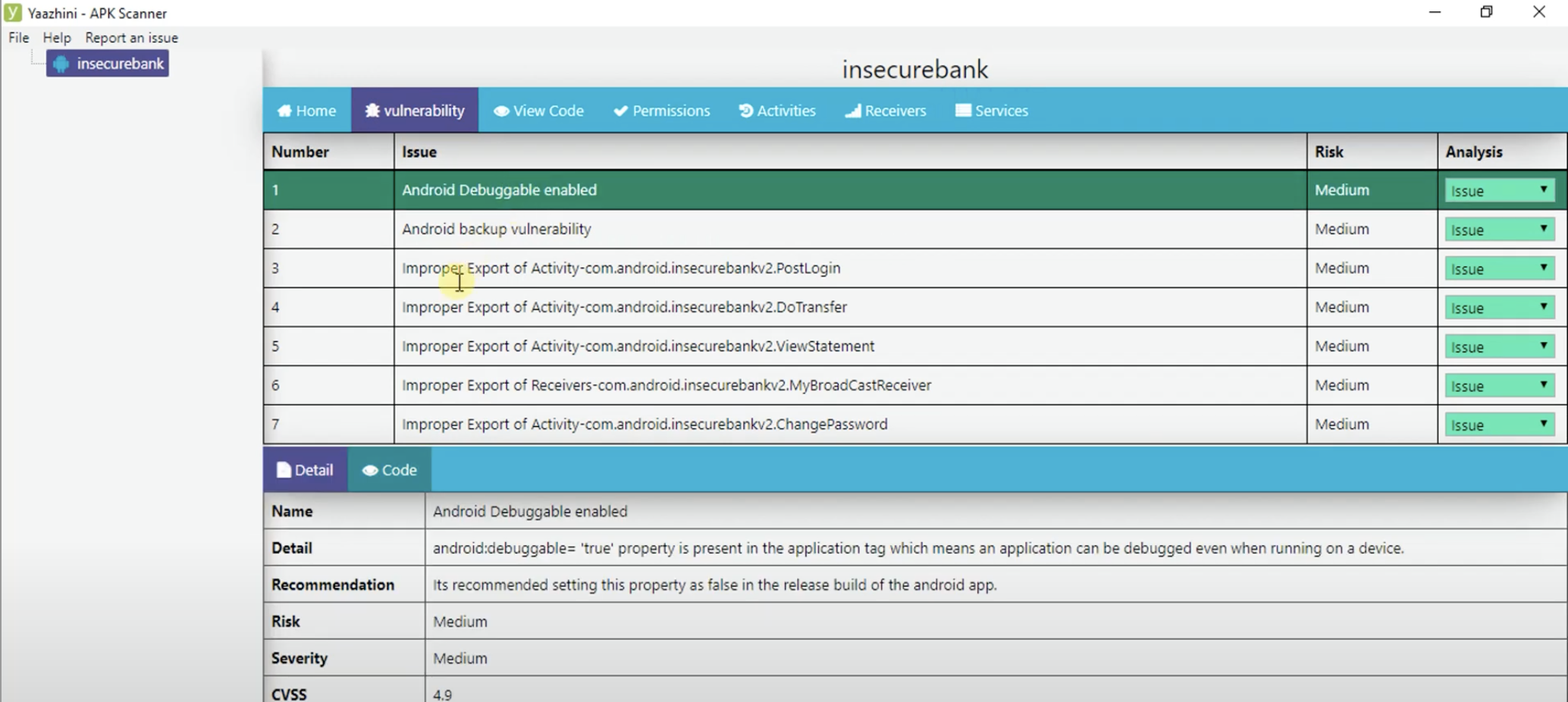 Assisted Dynamic Analysis with Inspeckage - Yaazhini: This is a great tool to perform static analysis with a GUI
