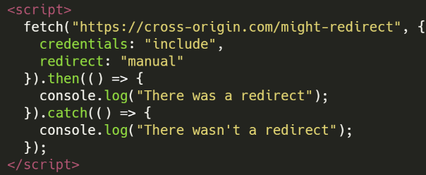 Partitioned HTTP Cache Bypass - Manual Redirect: Summary: It's possible to find out if a response to a fetch request is a redirect
