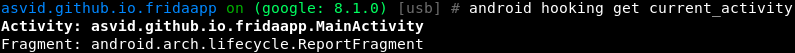 List activities, receivers and services - Getting current activity: android hooking get current activity