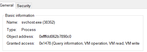 How to see handles of processes - Process Hacker: You can then right click on the handle and check the permissions
