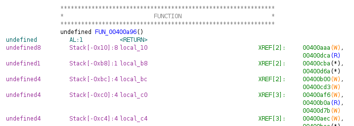 Ghidra - Find stack offset: & x52;emember that the first 0x08 from where the RIP is saved belongs to the RBP