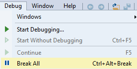DNSpy Logging - DNSpy Debugging: Now that we are debugging the process, it's time to stop it and load all the modules. First click on Debug Break All and then click on Debug Windows Modules