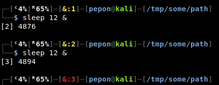 PERL5OPT & PERL5LIB - PS1: One, two and three backgrounded jobs