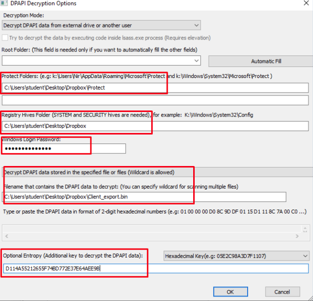 Google Drive - Dropbox: Then you can use the tool DataProtectionDecryptor