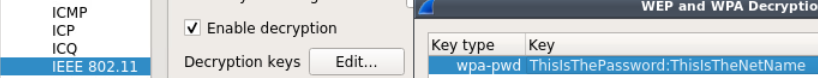 Find Unknown MAC Addresses in A Wifi Network - Decrypt Traffic: Once you have detected unknown MAC addresses communicating inside the network you can use filters like the following one:...