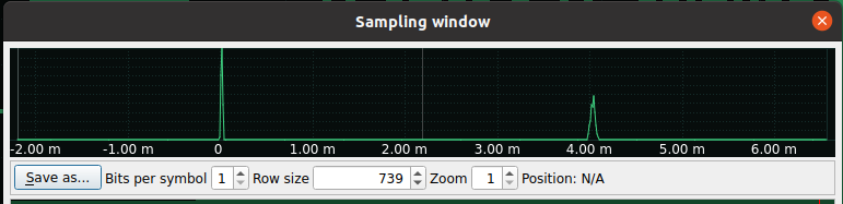 With a group of symbols - Get Bits: Pressing sample this appears
