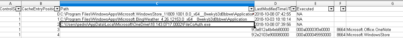 SRUM - AppCompatCache (ShimCache): To parse the stored information, the AppCompatCacheParser tool is recommended for use
