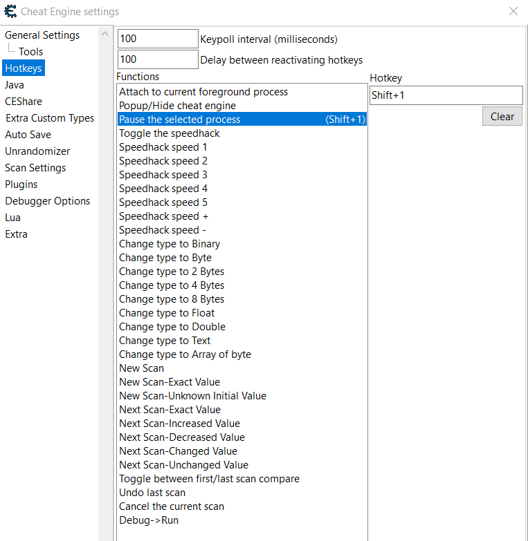 What are you searching? - Hotkeys: In Edit -- Settings -- Hotkeys you can set different hotkeys for different purposes like stopping the game (which is quiet useful if at some point you...