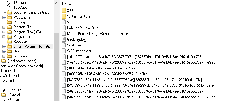 Recycle Bin - Volume Shadow Copies: These backups are usually located in the System Volume Information from the root of the file system and the name is composed of UIDs shown in the...