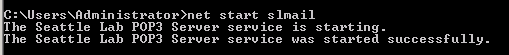 Start installing the SLMail service - Restart SLMail service: Very basic python exploit template