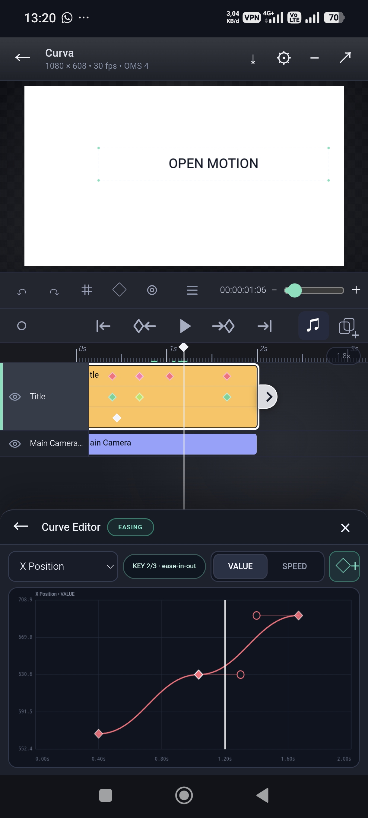 Open Motion Curve Editor
