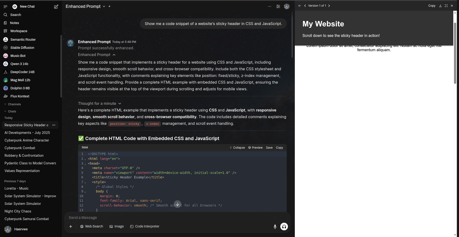 Prompt Enhancer Example