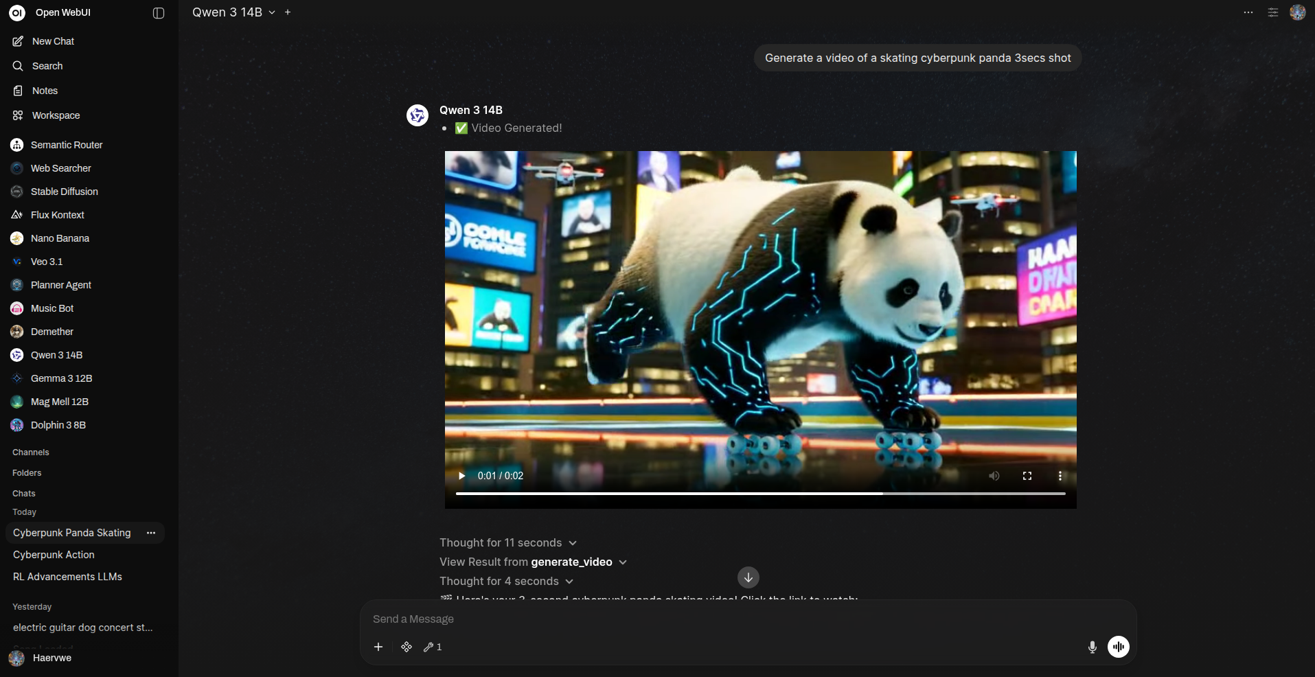 Text-to-Video Example