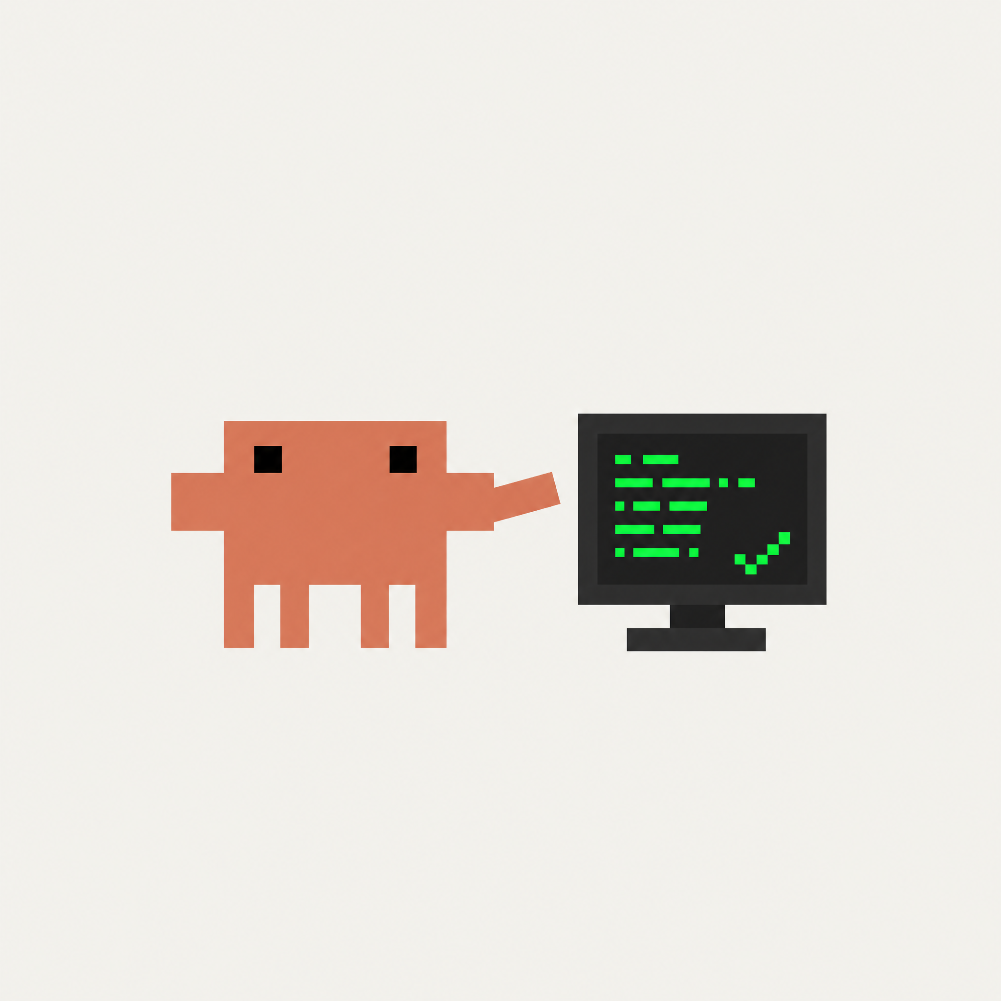 Claw'd analyzing code on a terminal showing a passing check