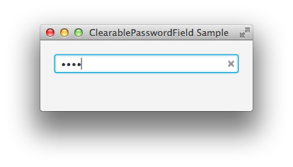 ClearablePasswordField Screenshot