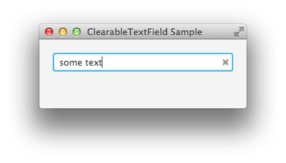 ClearableTextField Screenshot