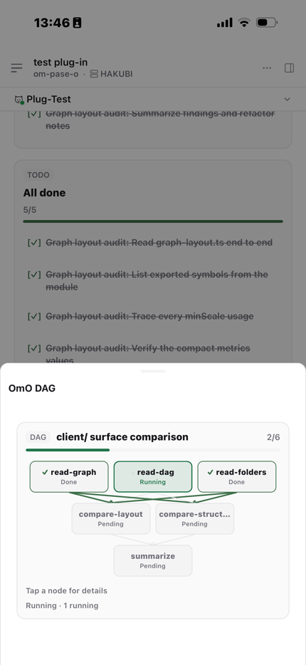 DAG pill sheet on a phone