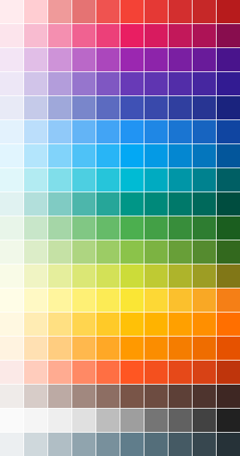 Example palettes