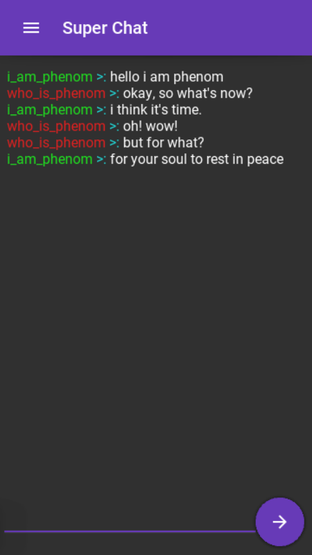 Chat Page Dark