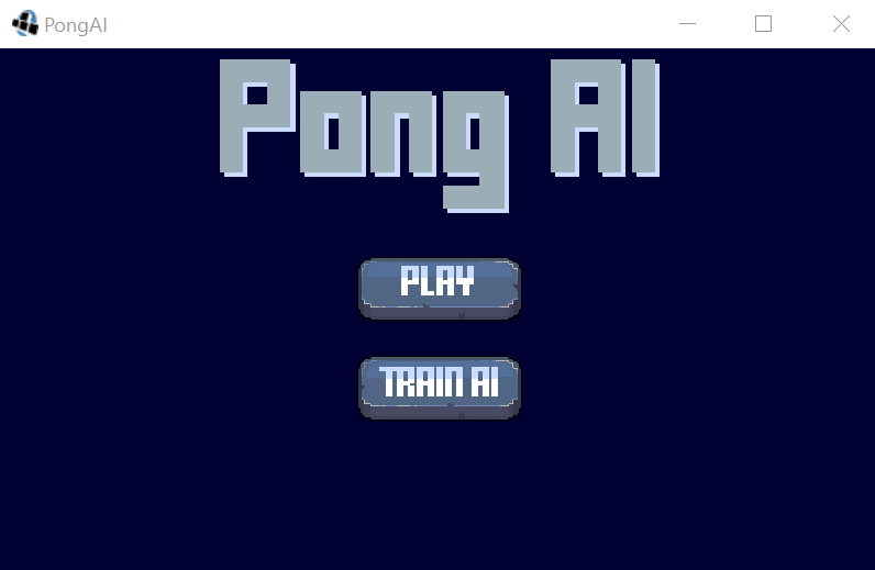 PongAI startScreen