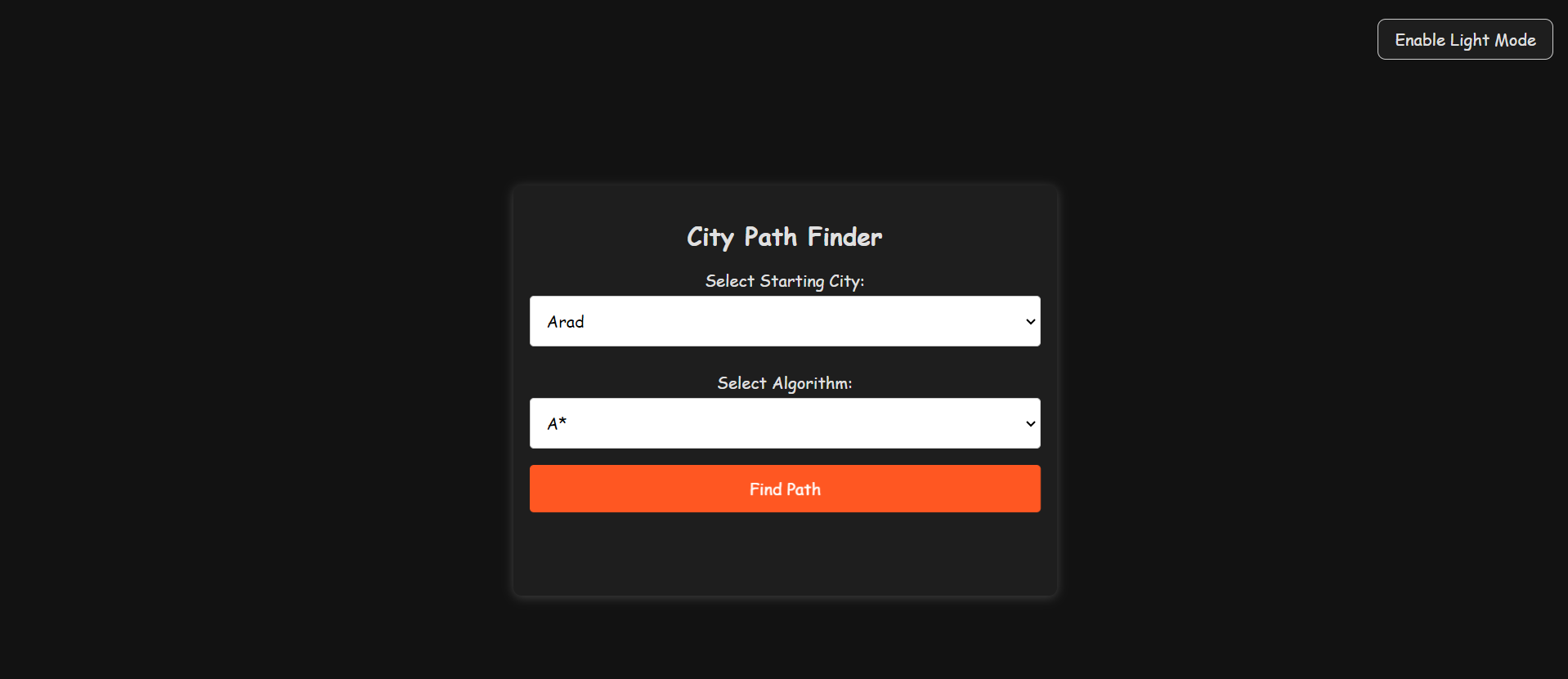 City Path Finder Screenshot