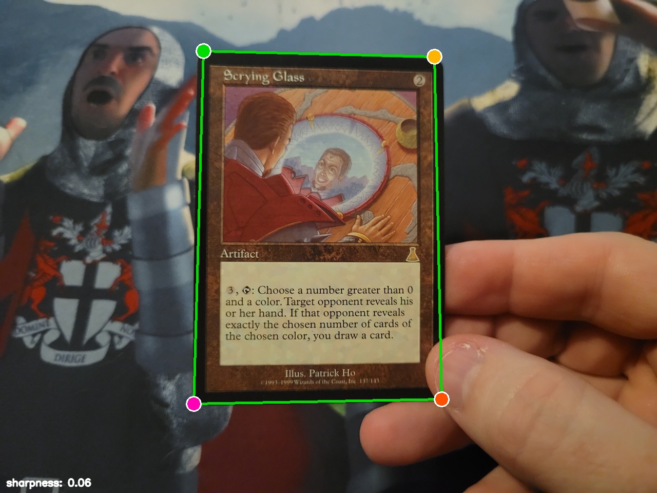 Scrying Glass with detected corners