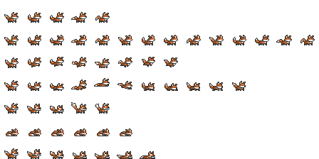 Vineguard fox sprite sheet