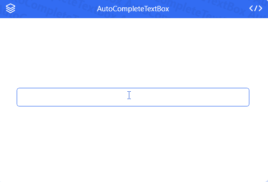 AutoCompleteTextBox