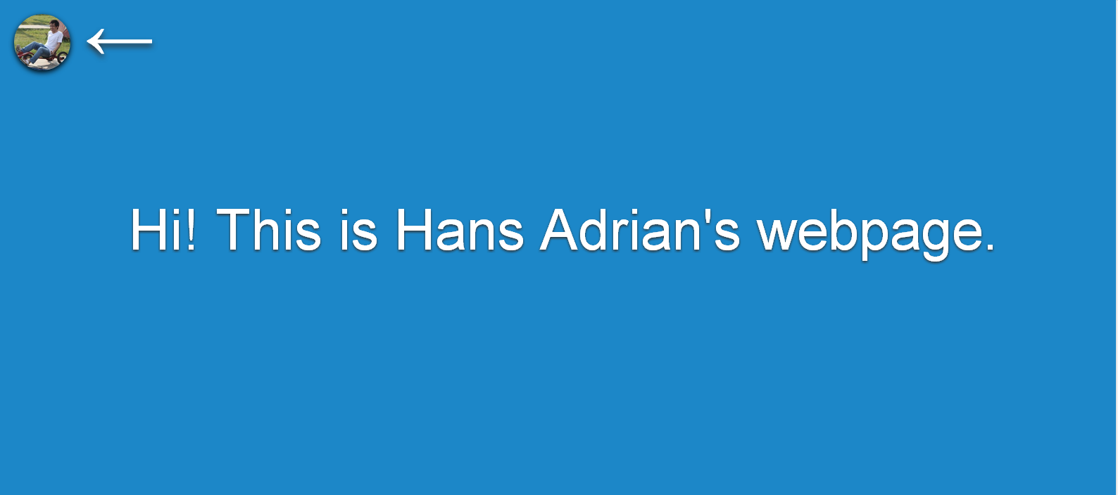 Hi! This is Hans Adrian's webpage.