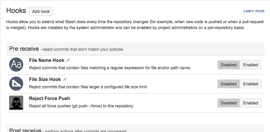 File Size Hook Configuration