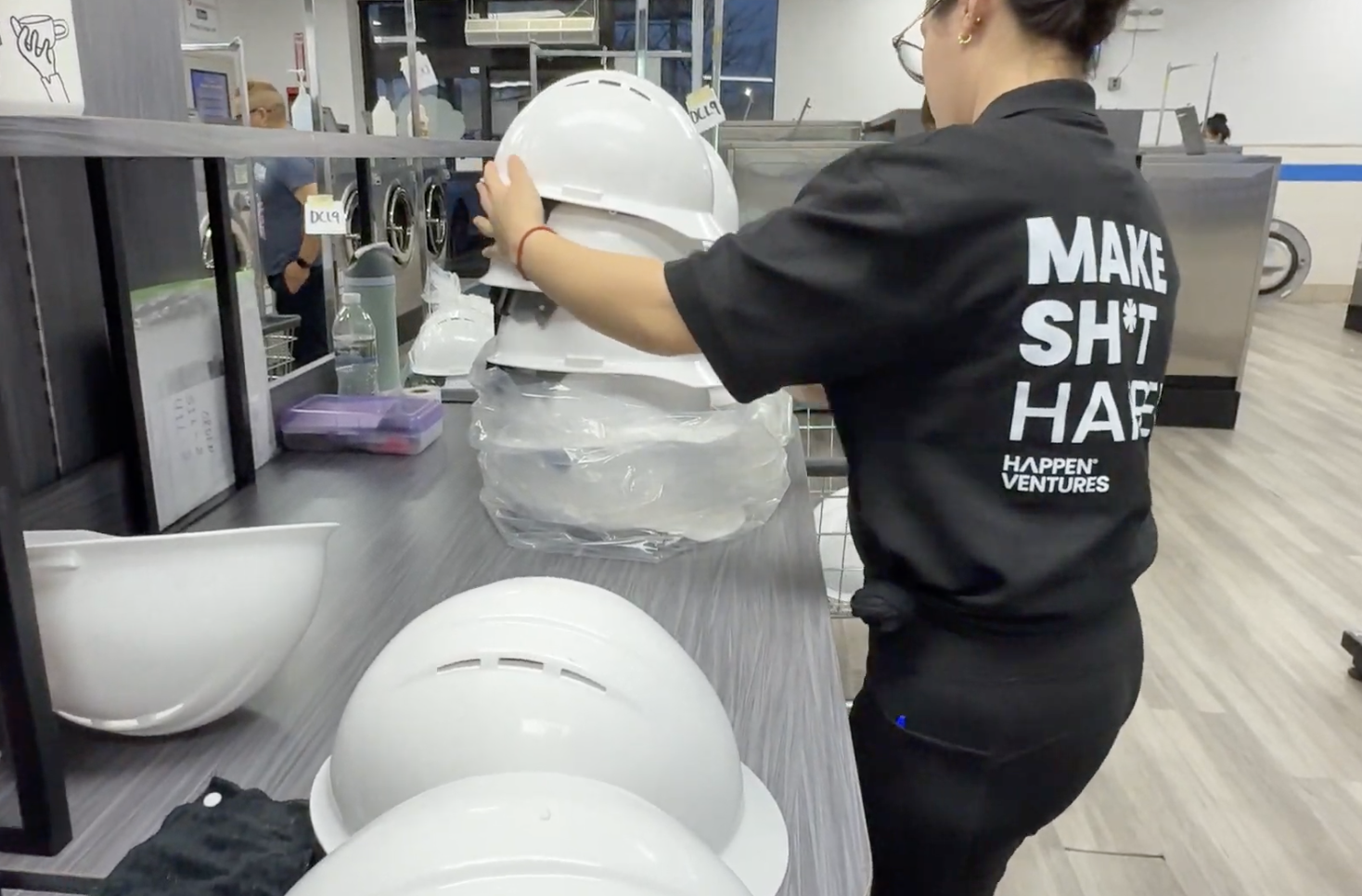 PPE sorting and reclamation at Happen Ventures