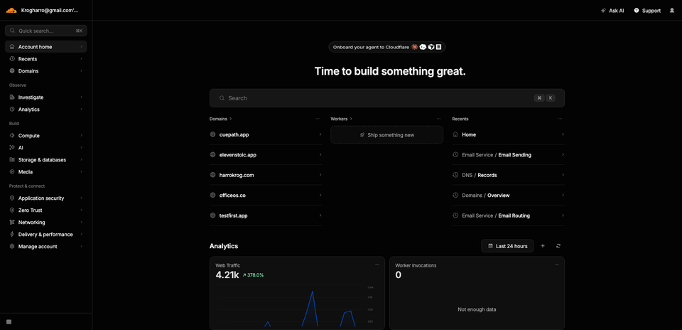 Cloudflare dashboard, rebuilt